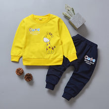 Load image into Gallery viewer, Autumn 3pcs Baby Clothes Sets For Baby Girl Boy Clothes Suits Kids Clothing Cotton Tshirt Trousers Vest Active Children Spring