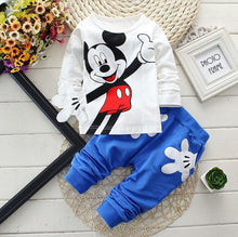 Load image into Gallery viewer, Baby Boy Clothes 2018 Fall Cute Long Sleeved T-shirt Tops + Pants 2PCS Outfit Children Infant Clothing Kids Bebes Jogging Suits