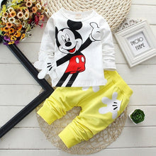 Load image into Gallery viewer, Baby Boy Clothes 2018 Fall Cute Long Sleeved T-shirt Tops + Pants 2PCS Outfit Children Infant Clothing Kids Bebes Jogging Suits