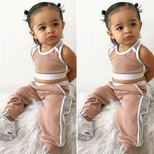 Load image into Gallery viewer, Summer 2pcs Outfits 2019 Pudcoco Newborn Infant Baby Girl Clothes Crop Tops Vest Long Pants Tracksuits baby girl Clothing