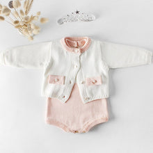 Load image into Gallery viewer, Baby Girl's knit Rompers Long Sleeve Wool Knitted Rompers Baby Princess Triangle Jumpsuit Toddler Kid's Autumn Winter Clothing