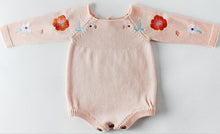 Load image into Gallery viewer, Baby Girl's knit Rompers Long Sleeve Wool Knitted Rompers Baby Princess Triangle Jumpsuit Toddler Kid's Autumn Winter Clothing