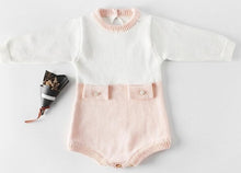 Load image into Gallery viewer, Baby Girl's knit Rompers Long Sleeve Wool Knitted Rompers Baby Princess Triangle Jumpsuit Toddler Kid's Autumn Winter Clothing