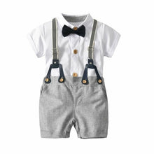 Load image into Gallery viewer, 2019 Summer Baby Boys Clothes Set 100% Cotton T-Shirts+Pants 2Pcs Wedding Birthday Baptism Clothing Suit Kids Child Outfits

