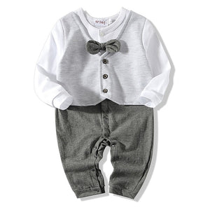 New baby boy clothes gentleman baby clothing set shirt with tie+ coat+pant newborn baby clothes