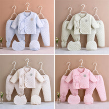 Load image into Gallery viewer, 5Pcs/set Newborn Baby Cotton Clothes Set Infant Baby Girls Boys Warm Thickening Underwear Suit Toddler Outfit for New Born Gifts
