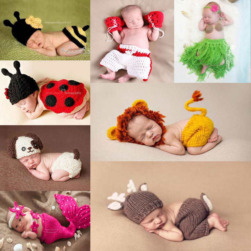 Newborn Photography Props Clothing Set Baby Boy Costume