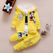 Load image into Gallery viewer, Autumn 3pcs Baby Clothes Sets For Baby Girl Boy Clothes Suits Kids Clothing Cotton Tshirt Trousers Vest Active Children Spring
