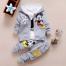 Load image into Gallery viewer, Autumn 3pcs Baby Clothes Sets For Baby Girl Boy Clothes Suits Kids Clothing Cotton Tshirt Trousers Vest Active Children Spring
