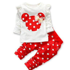 Girls Clothing Sets 2019 Winter Girls Clothes Set T-shirt+pants 2 pcs Kids Clothes Girl Sport Suit Children Clothes 6M-24M