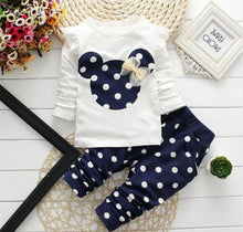 Load image into Gallery viewer, Girls Clothing Sets 2019 Winter Girls Clothes Set T-shirt+pants 2 pcs Kids Clothes Girl Sport Suit Children Clothes 6M-24M
