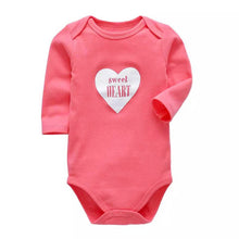 Load image into Gallery viewer, Baby Bodysuits and Baby pants suit O-neck Long Sleeved Clothing girl bibs Child Garment Toddler Underwear pant Infant Clothes
