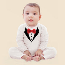 Load image into Gallery viewer, Toddler Boys Gentleman Suit Long-sleeved Baby Jumpsuit Newborn Clothing Children&#39;s Casual Sets Infant Kids Clothes For 1 2 years
