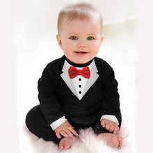 Load image into Gallery viewer, Toddler Boys Gentleman Suit Long-sleeved Baby Jumpsuit Newborn Clothing Children&#39;s Casual Sets Infant Kids Clothes For 1 2 years
