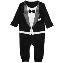 Load image into Gallery viewer, Toddler Boys Gentleman Suit Long-sleeved Baby Jumpsuit Newborn Clothing Children&#39;s Casual Sets Infant Kids Clothes For 1 2 years
