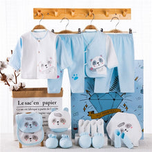 Load image into Gallery viewer, 18 piece/lot Newborn Baby Girl Clothes 100% Cotton Infant Baby Girl Summer Clothes Soft Baby Boys Clothing Newborn Hat Bibs

