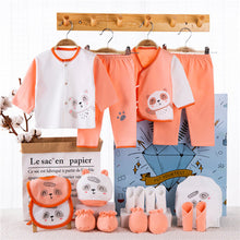Load image into Gallery viewer, 18 piece/lot Newborn Baby Girl Clothes 100% Cotton Infant Baby Girl Summer Clothes Soft Baby Boys Clothing Newborn Hat Bibs

