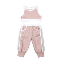 Load image into Gallery viewer, Summer 2pcs Outfits 2019 Pudcoco Newborn Infant Baby Girl Clothes Crop Tops Vest Long Pants Tracksuits baby girl Clothing
