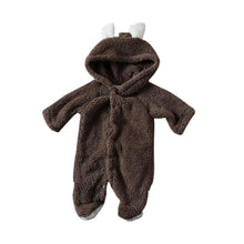 Load image into Gallery viewer, Baby Rompers Autumn Winter Warm Newborn Baby Girl Clothes Set Cute 3D Bear Ear Jumpsuit Baby Boy Clothes Set Baby Clothing Sets
