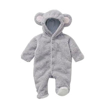 Load image into Gallery viewer, Baby Rompers Autumn Winter Warm Newborn Baby Girl Clothes Set Cute 3D Bear Ear Jumpsuit Baby Boy Clothes Set Baby Clothing Sets
