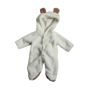 Baby Rompers Autumn Winter Warm Newborn Baby Girl Clothes Set Cute 3D Bear Ear Jumpsuit Baby Boy Clothes Set Baby Clothing Sets