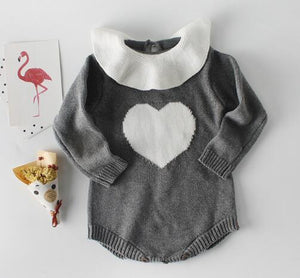 Baby Girl's knit Rompers Long Sleeve Wool Knitted Rompers Baby Princess Triangle Jumpsuit Toddler Kid's Autumn Winter Clothing